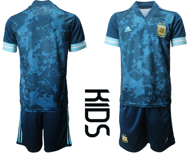 Youth 2020-2021 Season National team Argentina awya blue Soccer Jersey->->Soccer Country Jersey